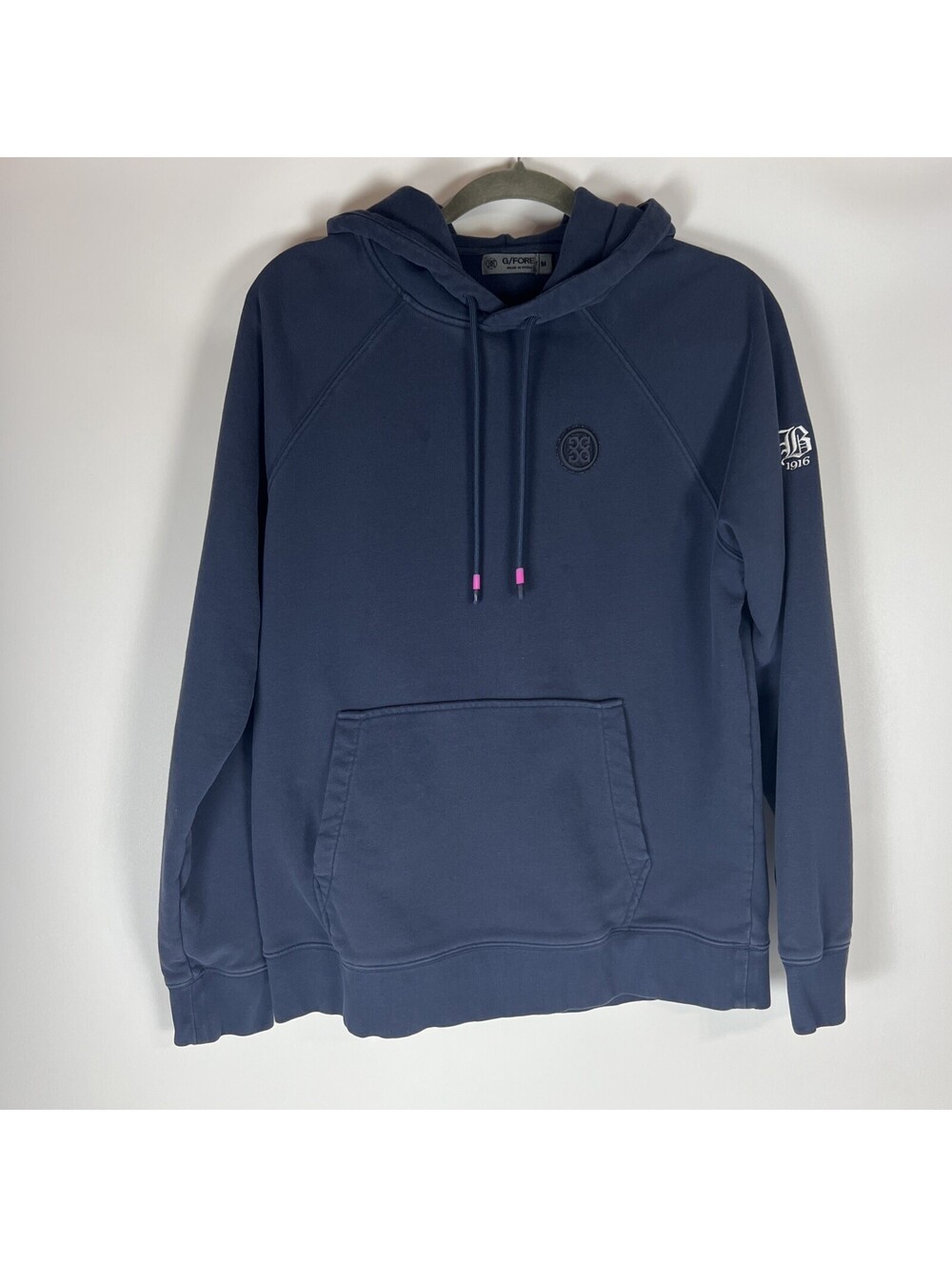 G/Fore Men’s Pullover Hoodie Golf G Fore Navy Drawstring- Size M